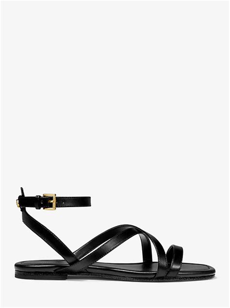 tasha leather sandal michael kors|Tasha Leather Sandal .